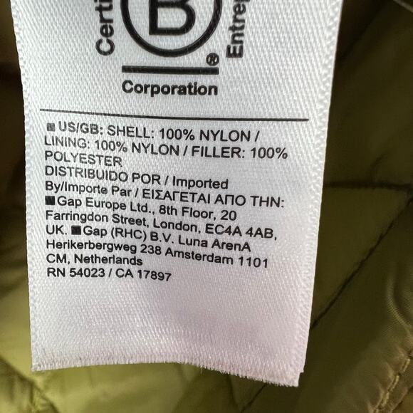 Athleta Whisper Featherless Puffer Vest Quilted Acacia Olive Water Repellent 2X - Picture 5 of 8